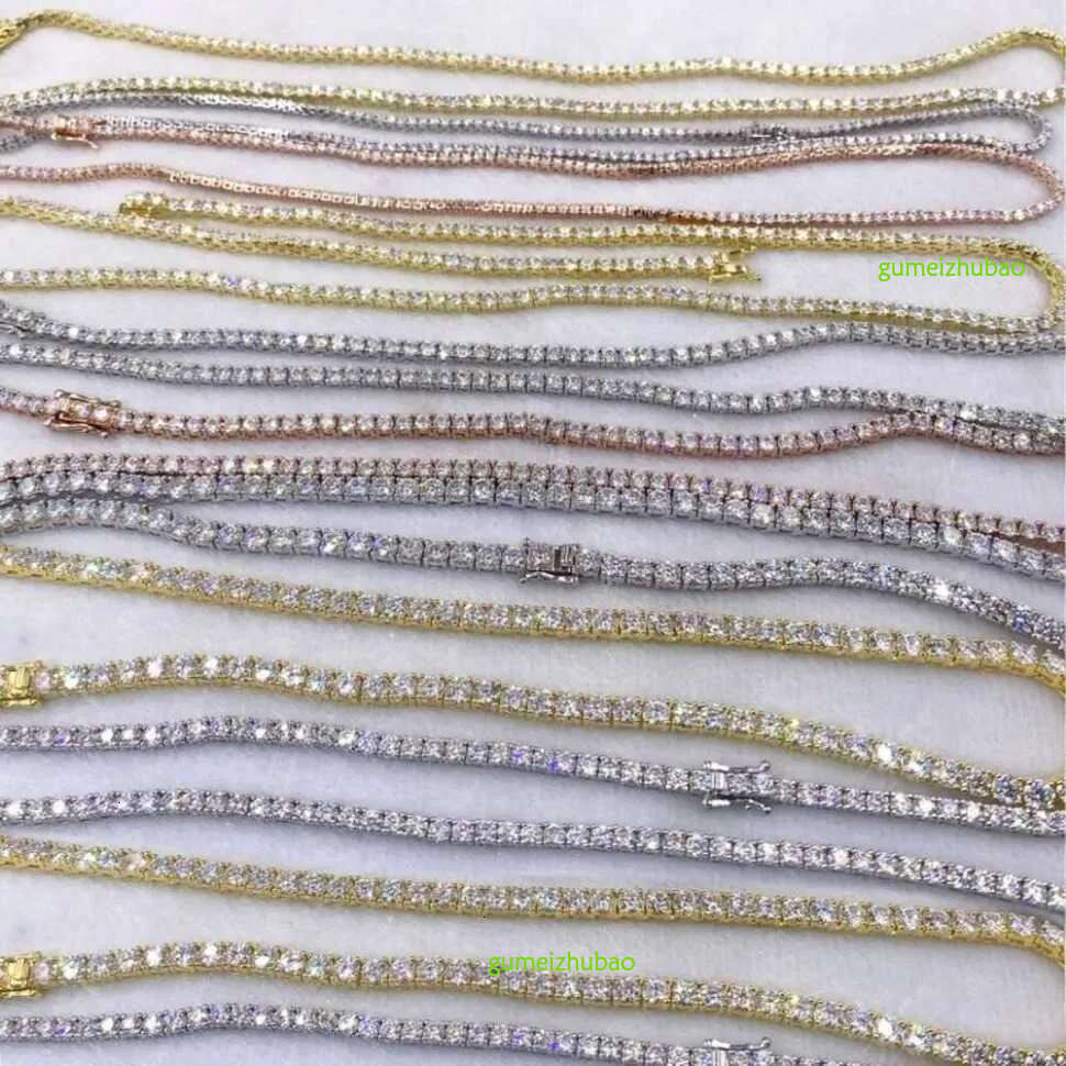 Designer necklaces for women fashion designer Pendant Necklaces Hip Hop Sier VVS Moissanite Dia Necklace Jewelry tennis chain