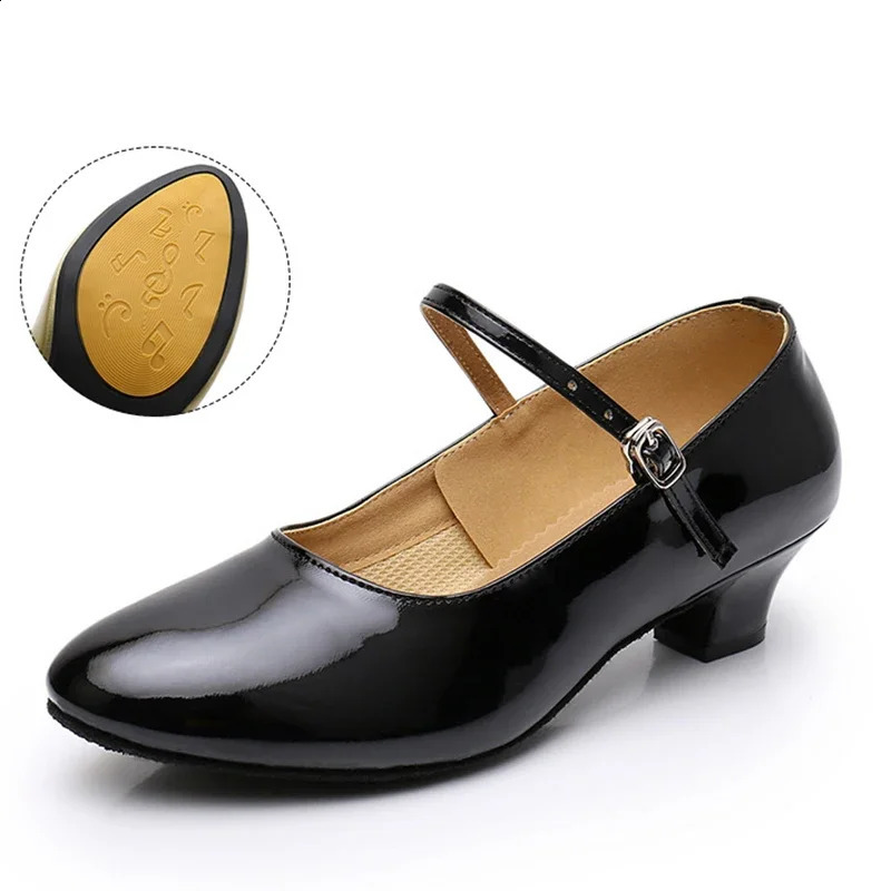 Dance Shoes Womens Soft Bottom Adult Four Seasons Mid-heel Pumps Teachers Practice Shoes Sailors Social Dancing Sandals 250122