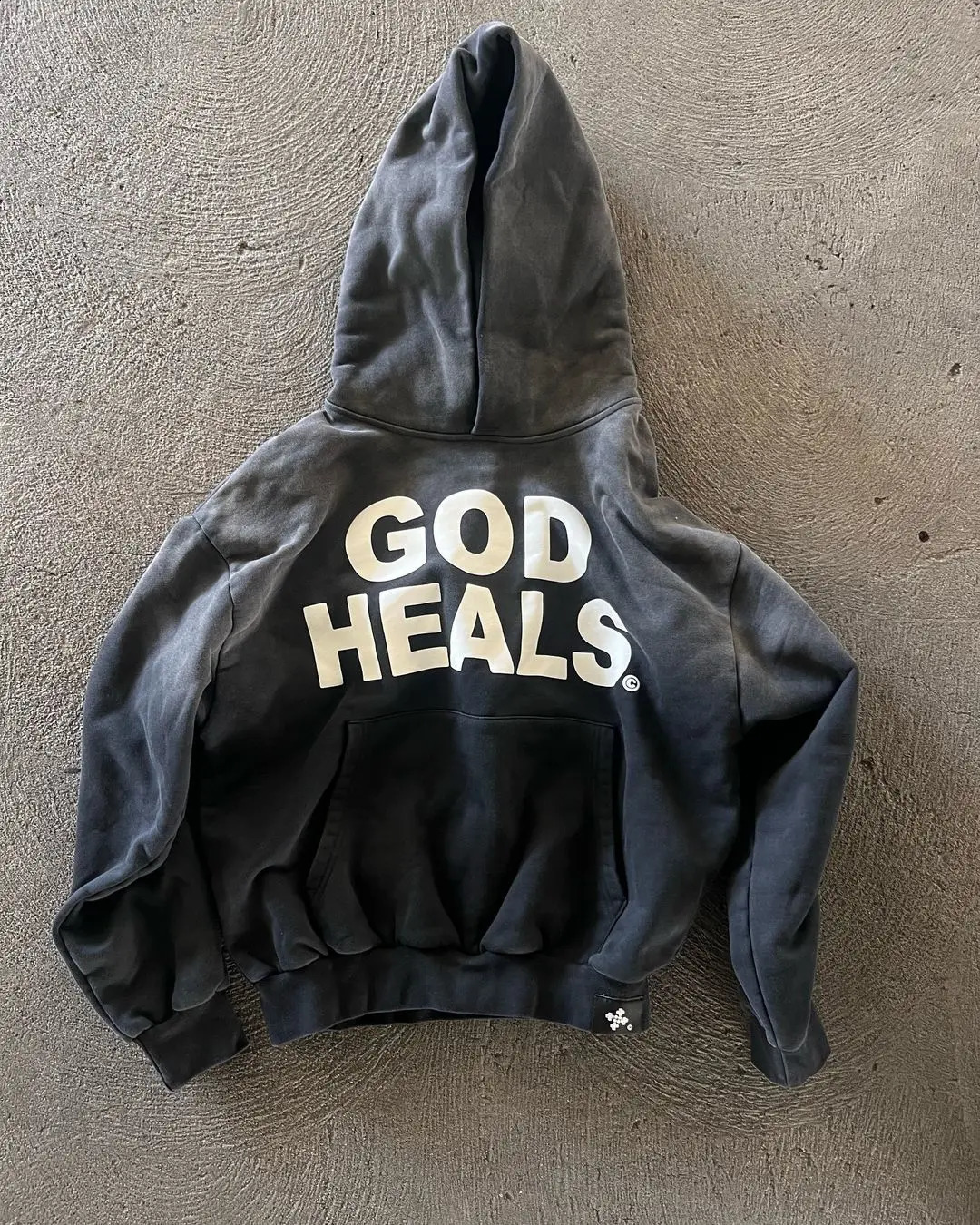 Oversized Street Vintage Streetwear God heals Painting Printed Hoodies Women Sweatshirt Harajuku Y2k Tops Men Clothing 250117