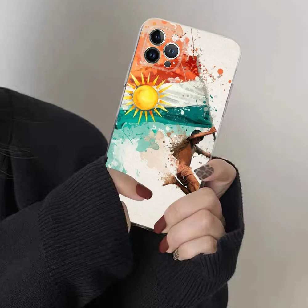 K-Kurdistan Flag Phone Case For IPhone 16 15 8 7 6 6S Plus X SE XR XS 14 11 12 13 Mini Pro Max Mobile Case X250125