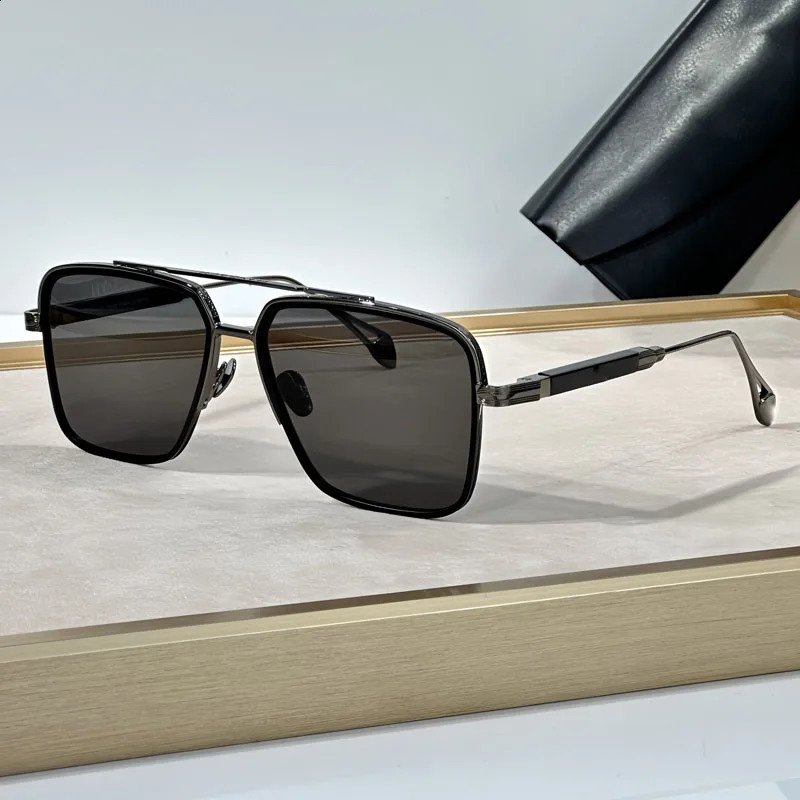 THE END II Mens Sunglasses Top Quality Square Alloy Classical Double Bridges Gold Black Gradient Lens UV400 250121