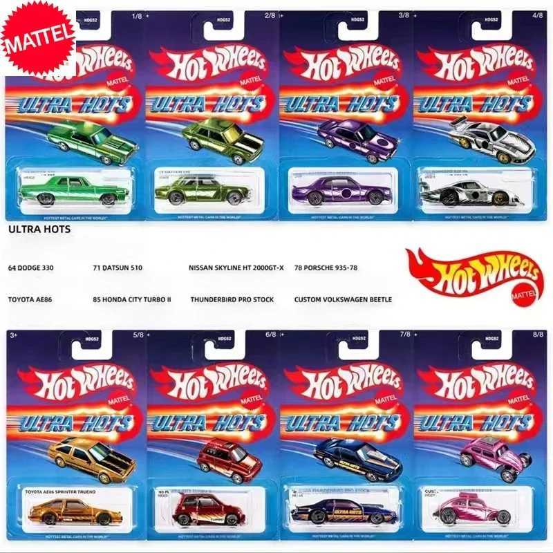 Free shipping Car Ultra Hots 2024 Mix 2 HDG52 F Case 1/64 Diecast Cars Model Toys for Boys Gift
