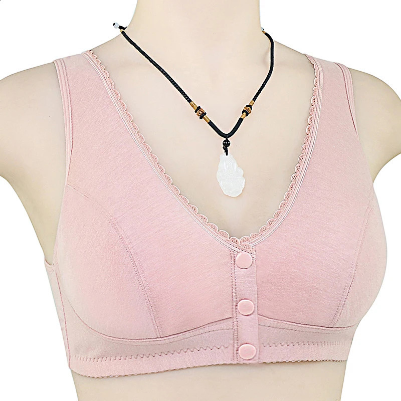 Comfortable Cotton Bra For Women Wireless Bras Lace Front Clre Underwear Soft Lingerie 250122
