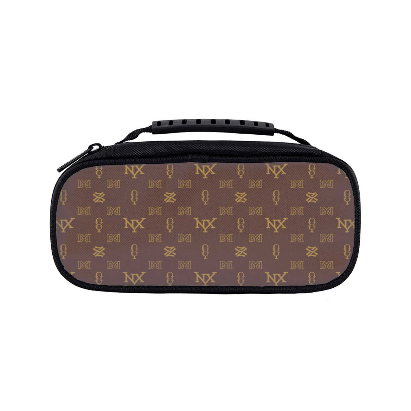 NXY Zipper Large Brown Cosmetic Bag Designer Makeup Bag For Women Travel Make Up Toiletry Bag Washing Pouch Plush Pen Pouch