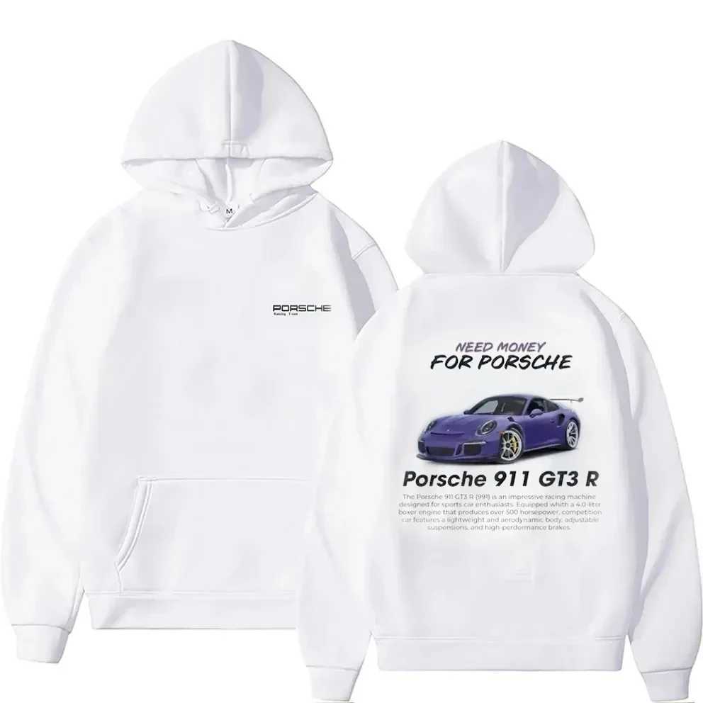 Design Casual Cotton Classic Fashion Car Letter Hoodies Aesthetic Popular GT3-RS Tops Pullover Sweatshirt Oversized 911 Unisex X2501257