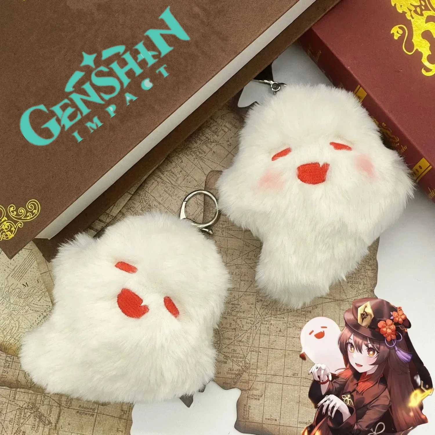 Game Genshin Hu Tao Ghost Cosplay Keeychain Cinefilico Campella Peluche Chiave …
