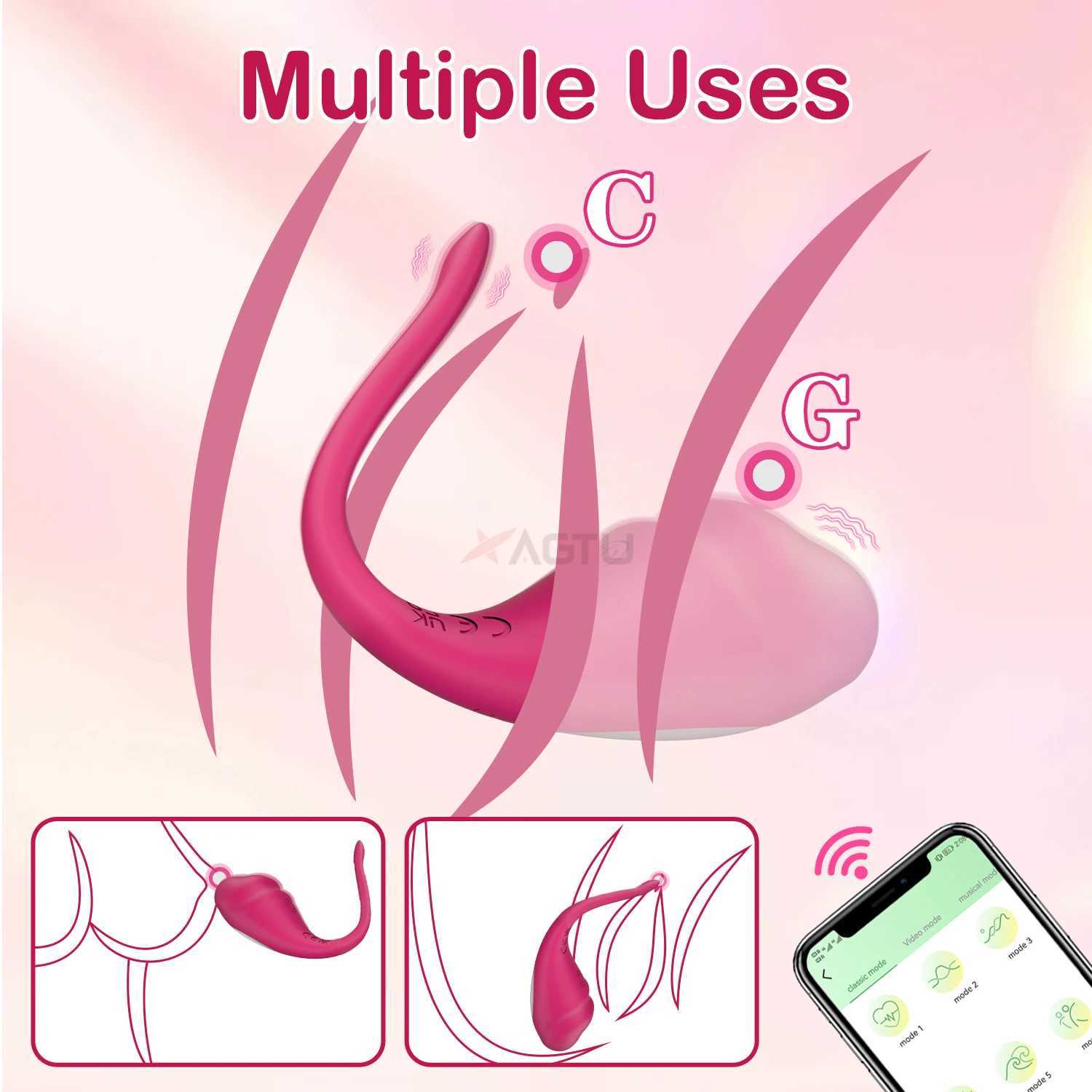 Wireless Bluetooth Vibrator for Women Clitoris Stimulator G Spot Female Wearable Dildo Love Egg Panties Sex Toys for Adults W250117