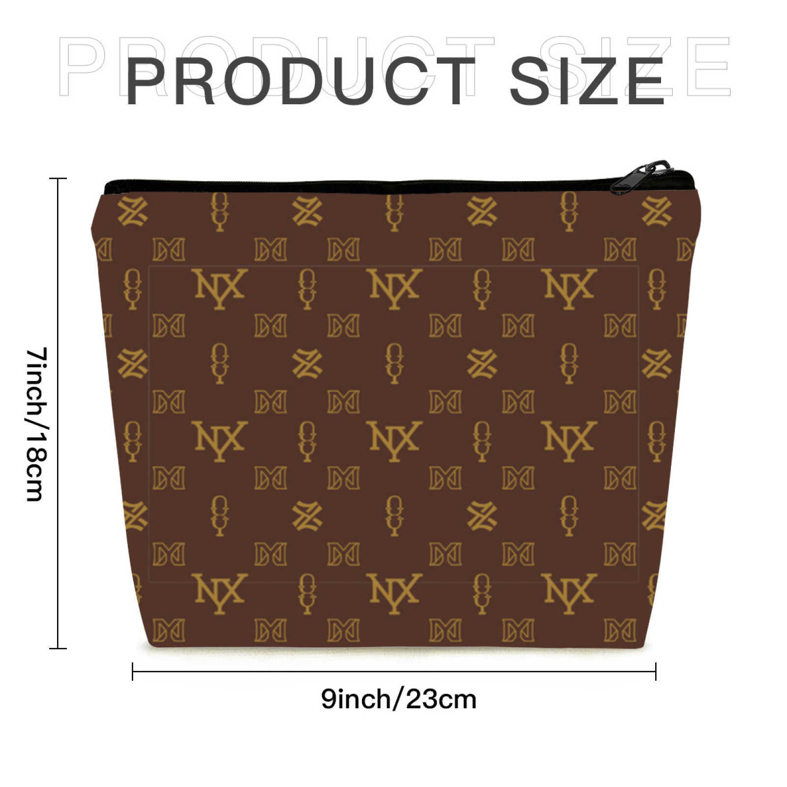 NXY Makeup Bag Women Cotton Brown Cosmetic Storage Toiletry Bags Female Beauty Canvas Pouch Travel Organizer Case Purse