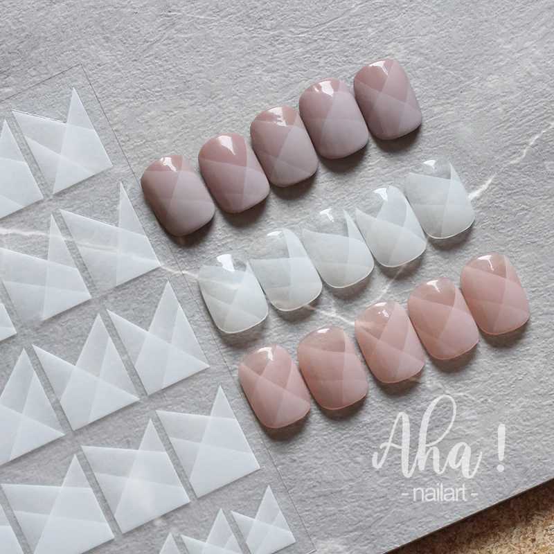 1pc Black Abstract Smoke Sketch Nails Art Stickers Decals Blooming Wave 3D Sliders Design Nails Accessories Manicure DecorationXJ250120