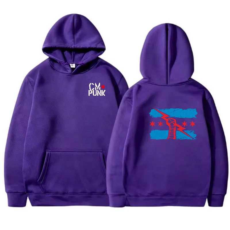 Autumn and Winter New Famous Wrestler Returns to CM Punk Mens Solid Hoodie Fashion Print Street Sports Casual Top PulloverXJ2500118
