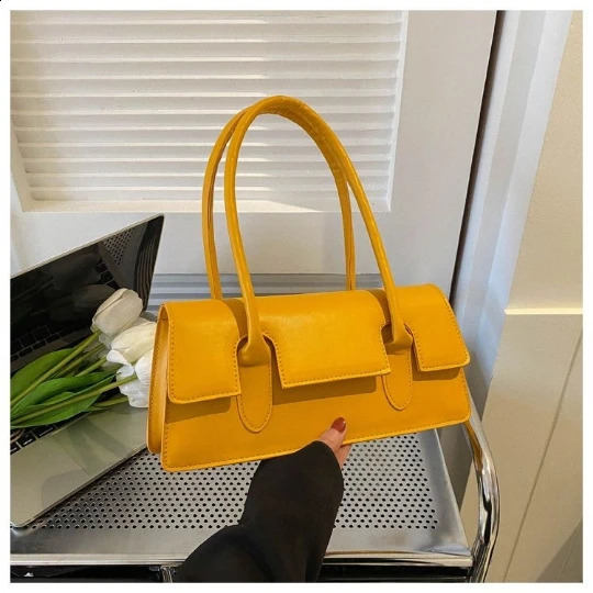 Yellow Woman Handbag Trend Elegant Women Girl Shoulder bag PVC Lady Crossbody PU Purses Womens Leather Totebag 250121