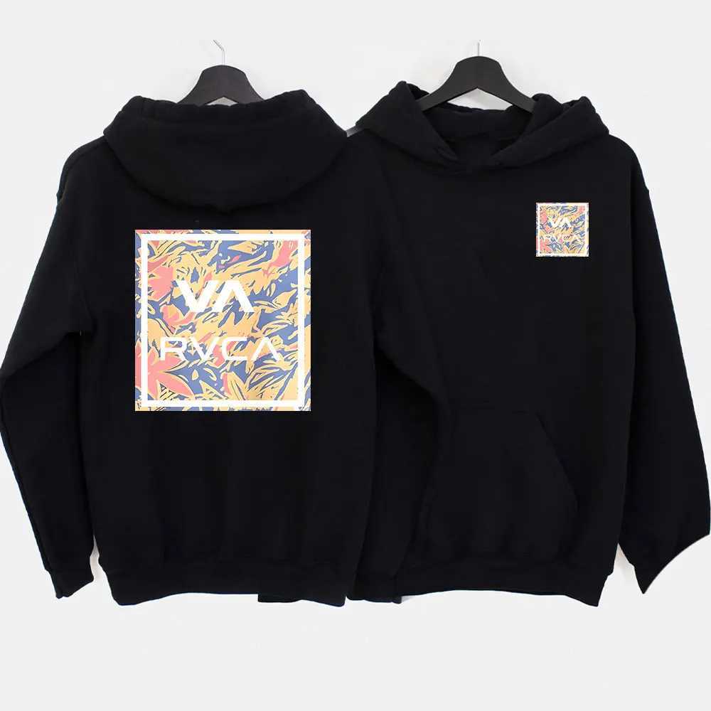 Camiseta Hombre RVCA Mens Graphic Mens Gift Streetwear New Hoodies and Sportswear Winter Long Sleeve Zipper X250125