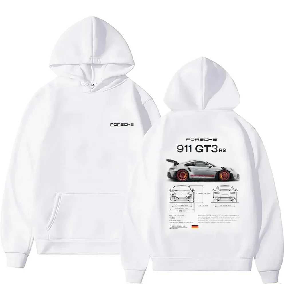 Design Casual Cotton Classic Fashion Car Letter Hoodies Aesthetic Popular GT3-RS Tops Pullover Sweatshirt Oversized 911 Unisex X2501257