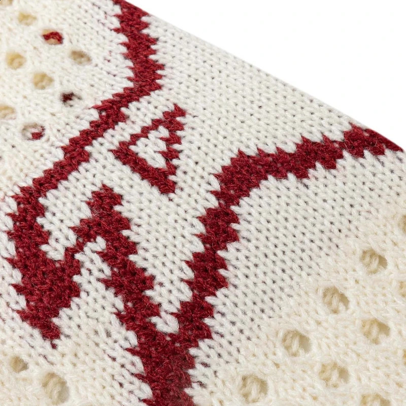 Y2K Retro Sweater Openwork Jersey Knit Digital Jacquard Pattern Streetwear Harajuku Vintage Classic Sportswear Unisex Pullover 250122