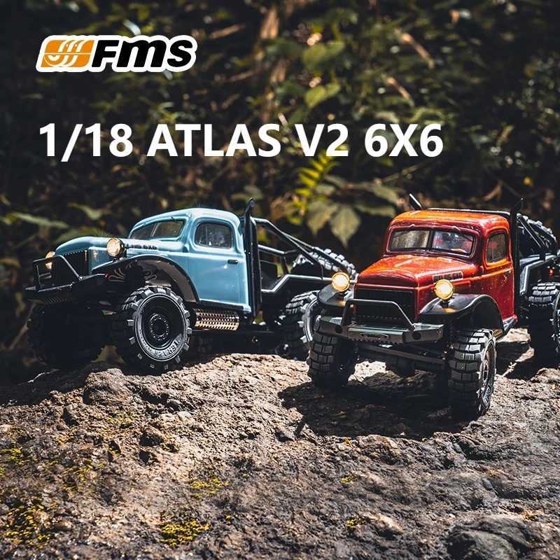 FMS 1/18 ATLAS V2 newly upgraded RC off-road 6x6 6WD RTR car suitable for any terrain climbing model car adult children toy X250203