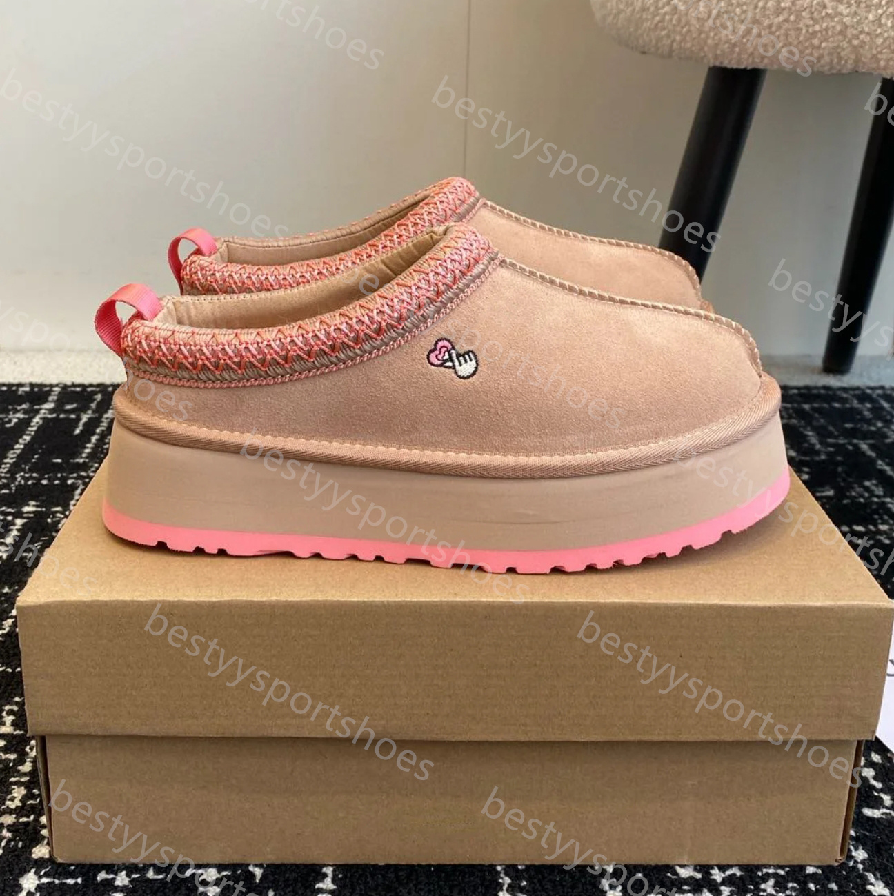 Australia winter Tazz Tasman Disquette Slipper Funkette slippers Scuffette II Classic Ultra Mini Boot Platform sheepskin Chestnut Black Mustard seed womens