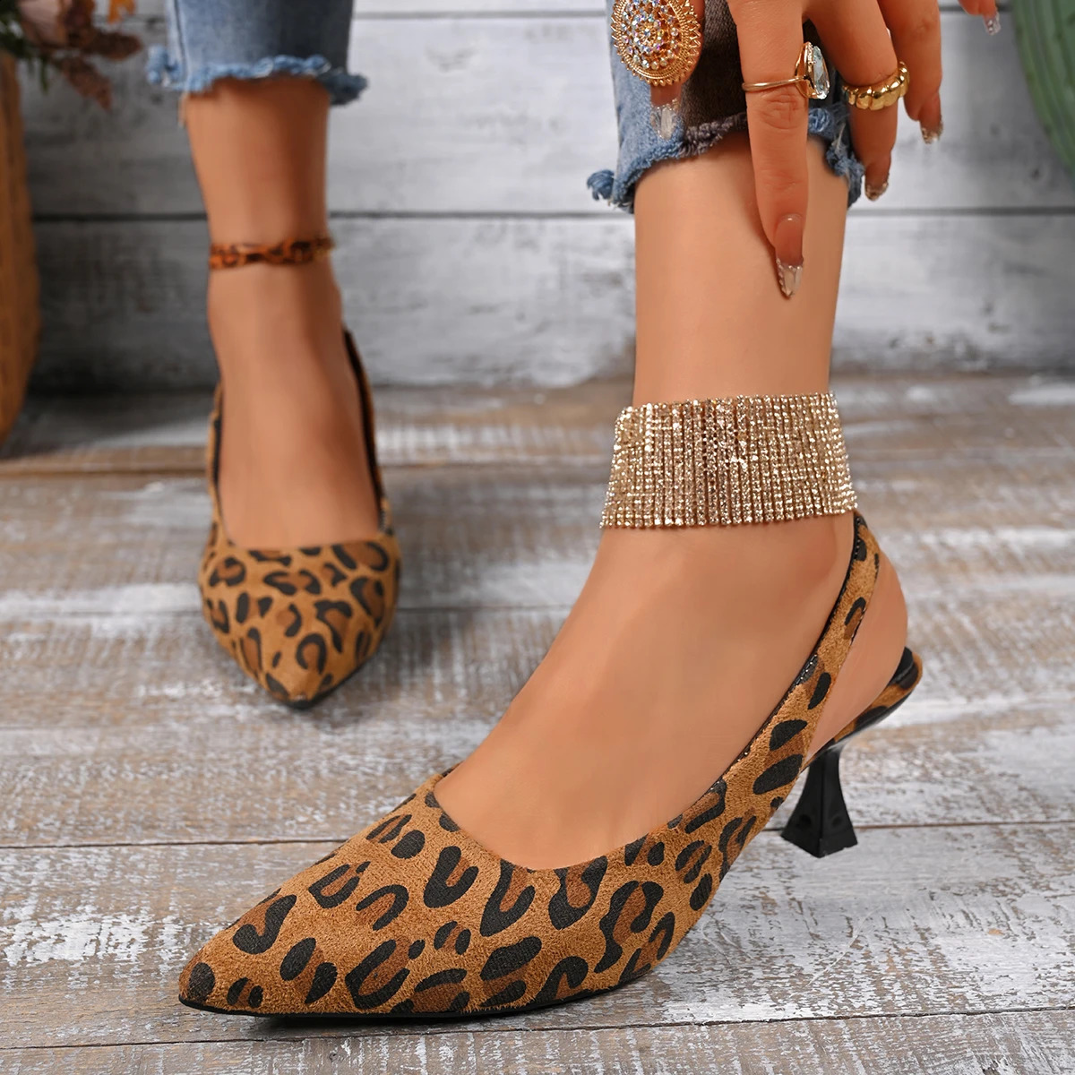 Women High Heels Sandals Summer Sexy Pointed Toe Simple Solid Color Outdoor Casual Party Dress Shoes 250117BJ - view 3