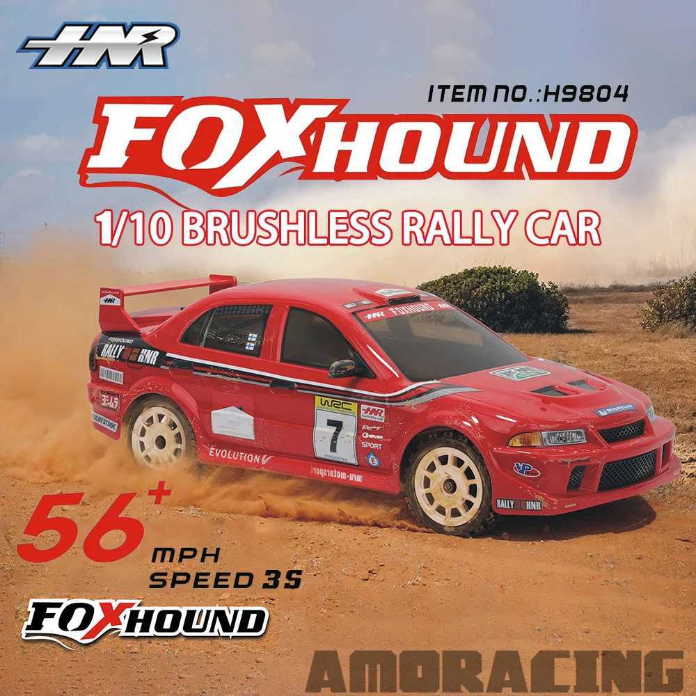 HNR H9804 FOXHOUND Brushless Rally Car 1/10 RC Electric Remote Control Model Off-Road Car 2.4GHz 4WD RTR Adult Kids Toys X2501251