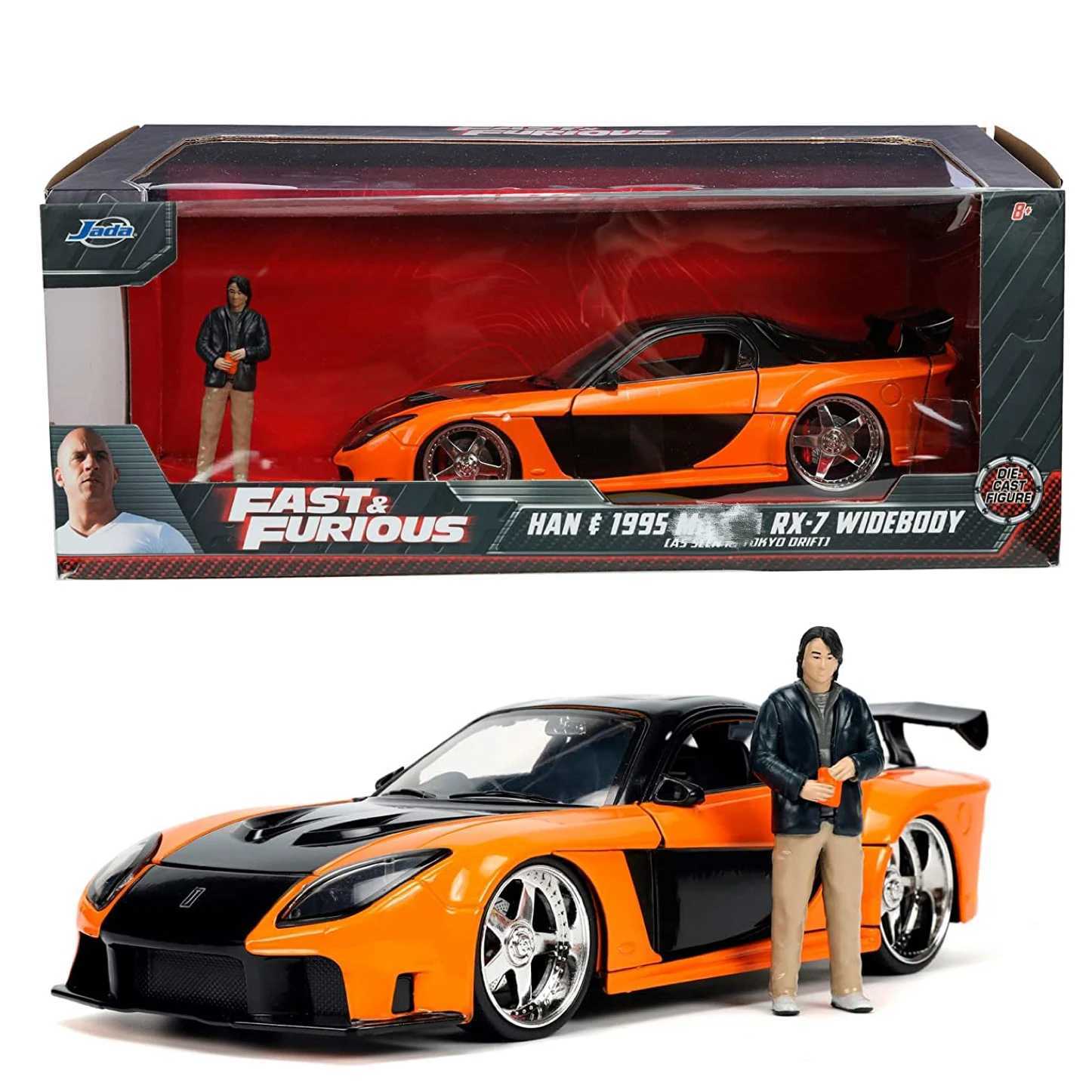 Jada Toys 1 24Fast and Furious Brians GTR-34 Mazda RX-7 Supra Simulation Diecast Metal Alloy Car Model Kids Toy Gift Collection X250125
