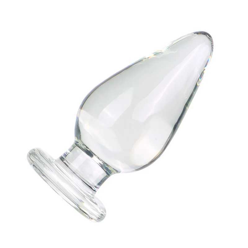5/5.5cm Glass Anal Plug Smooth Lead-Free Glass Butt Plug Anal Dilatation Training Sex Toys For Women Men Gay Prostate MassageXJ250121
