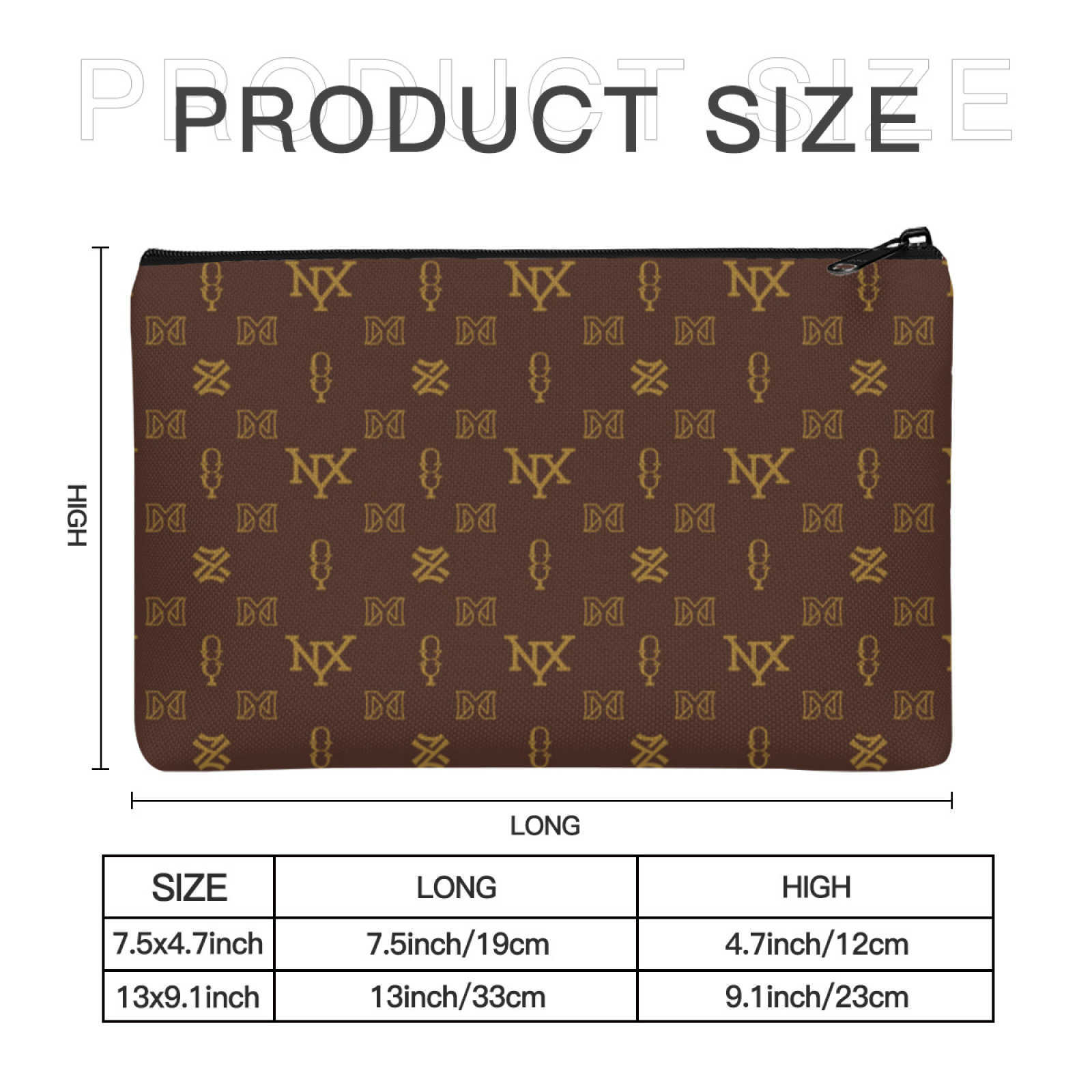 NXY 2 sizes Designer bags Womens MakeUp Bag Luxury Cosmetic Bag Zipper Toiletry Bags Lady Fashion Cosmetic Pouch Toiletry MakeUp Bag