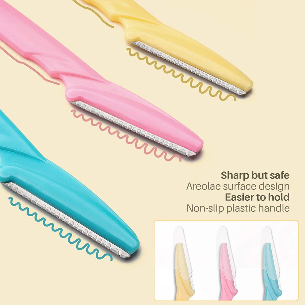 100/50/20pcs Eyebrow Trimmer Eyebrow Razor Shaver Blade Eye Brow Shaper Face Razor Facial Hair Remover for Makeup Tools 250121
