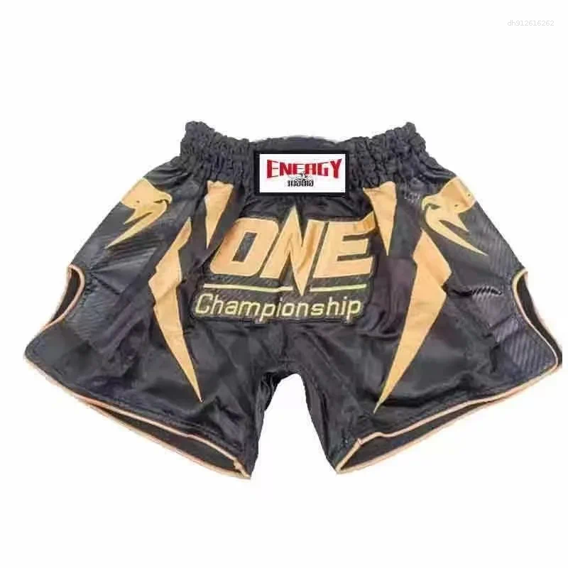 Men's Shorts 2025 Muay Thai Free Fight Pants Training Boxing Sports Sanda Fighting Breathable