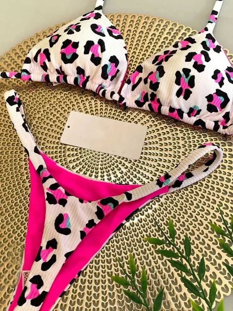 OIINAA Bikini Set Women Swimsuit Two-pieces Thongs Chic Printed Beachwear Summer 2025 Fashion Swimwear Bathing Suit BeachwearXJ250120
