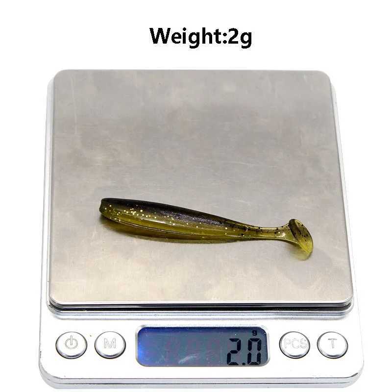 10Pcs/bag 70mm 90mm 120mm Swim Bait Lure Soft Plastics 2 Inch Saltwater Paddle Tail SwimbaitXJ250122