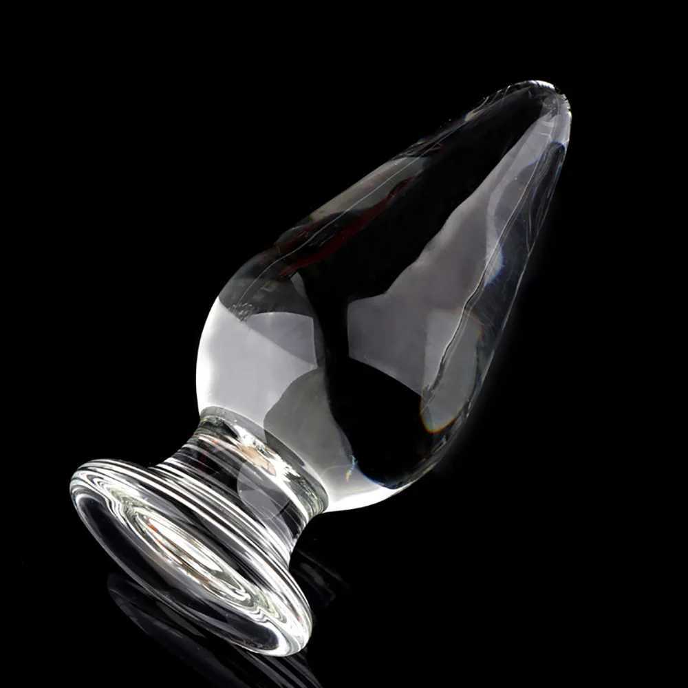 5/5.5cm Glass Anal Plug Smooth Lead-Free Glass Butt Plug Anal Dilatation Training Sex Toys For Women Men Gay Prostate MassageXJ250121
