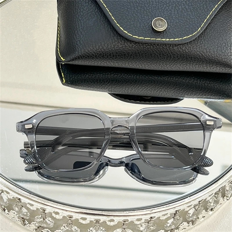Lemtosh GATKES High Quality Acetate Oval Style Women Sunglasses Men Retro Outdoor Eyewear Shades With Original Case 250117