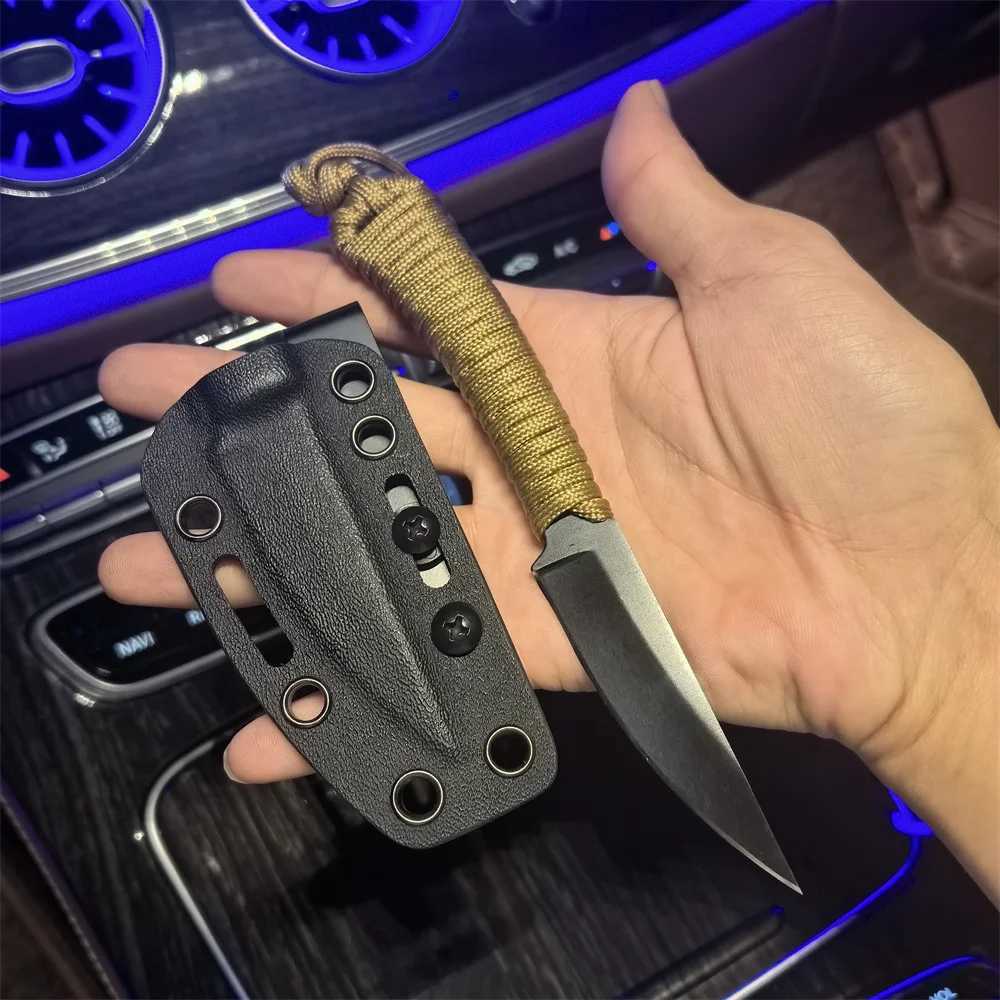 Portab MKC Montana Knife Company Speedgoat Fixed Knives 440c Blade Nylon Rope Hand Outdoor Tactical Cam Hunting EDC ToolXJ250118