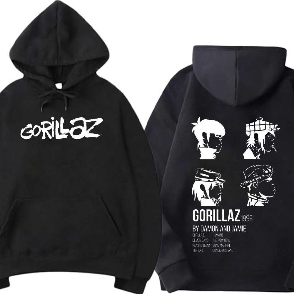New Hoodies and Sportswear Unisex Coats Anime Sportswear Punk Costume Gorilla Printed Hoodie Fashion Hoodie Hip Hop Rap Hoodie Top X250125