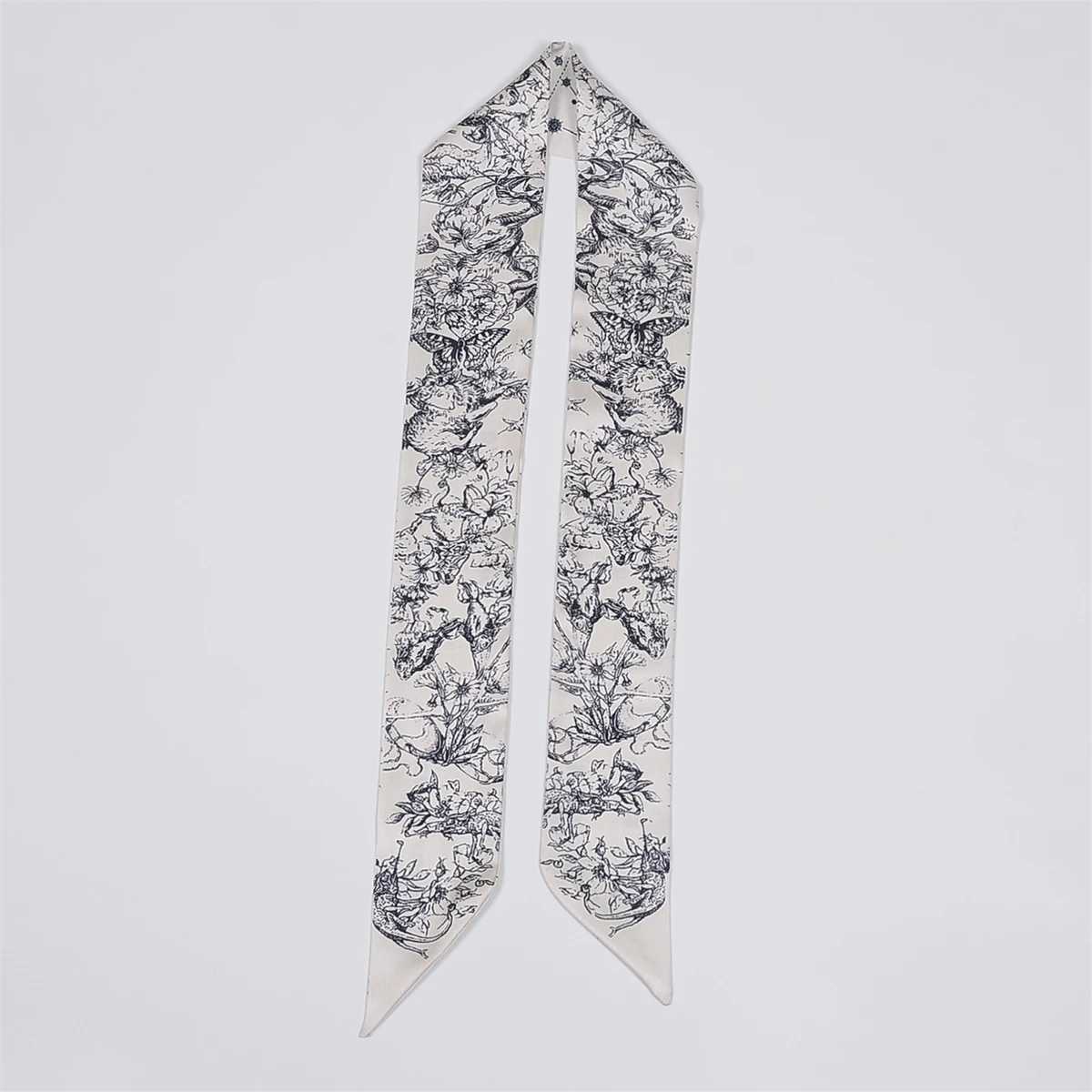 Tarot Constellation % Twill Silk Scarf Women Brand Scarf Skinny Bag Scarves Design Wrist Towel Foulard Neckerchief Headband W250118