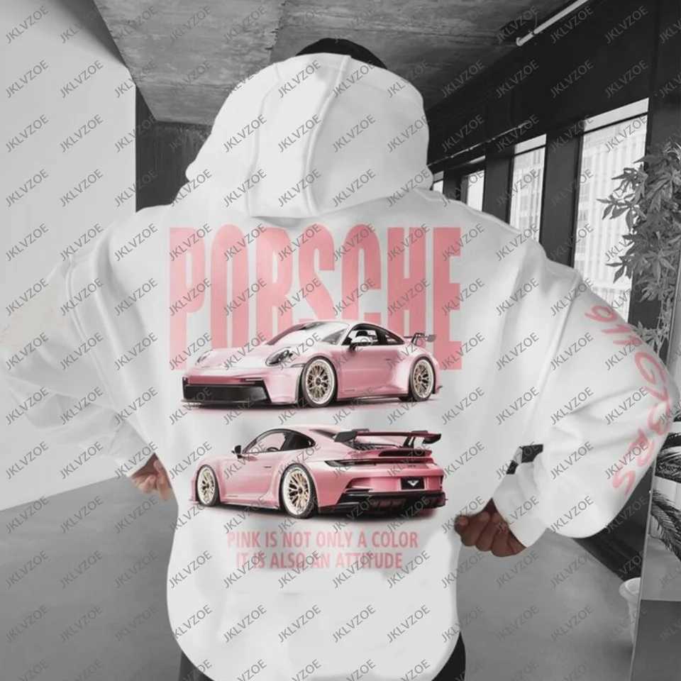Racing F1 Unisex Boys Top Casual Team Clothes Teenager Men Boys Winter Sweatshirts Cotton Grapple 911 GT3RS Oversize Car Hoodie X250125