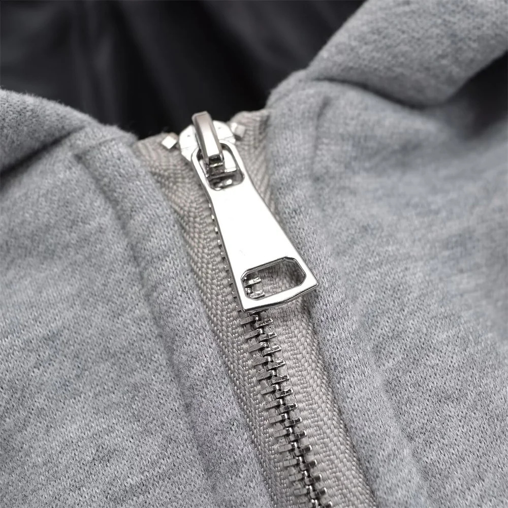 UNIZERA womens suit jacket casual single breasted hooded twopiece splicing autumn 250122