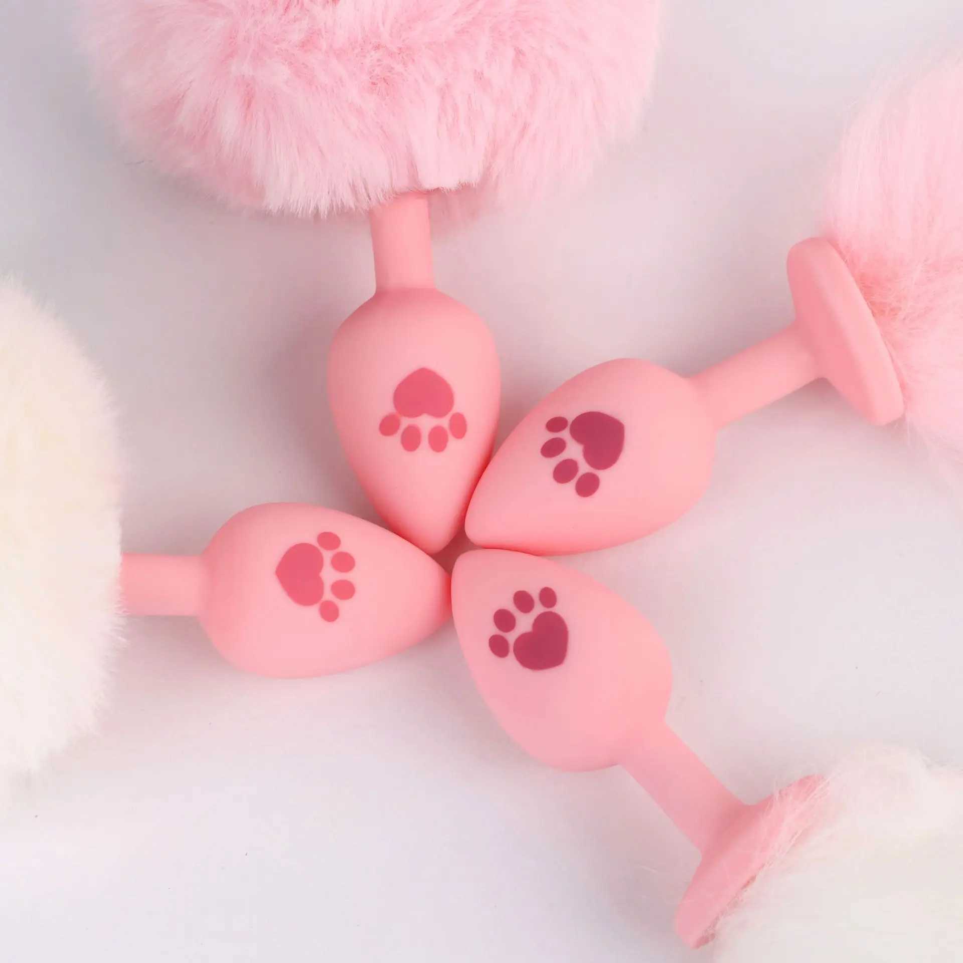 Sexy Fox Anal Plug Tail Silicone Anal Toys for Women Men Butt Plug Small Tail Cat Rabbit Anal Plug Cute Play Sex Toys for AdultXJ250121