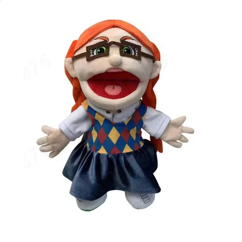 Free shipping Anime Jeffy Friends Hand Plushie Soft Cartoon Funny Finger Puppet Toy for Brithday Party Toys