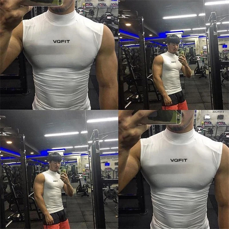 Arrival Gym Clothing Mens Bodybuilding Stringer Tank Top Fitness Turtleneck Sleeveless Shirt Running Vest 250120