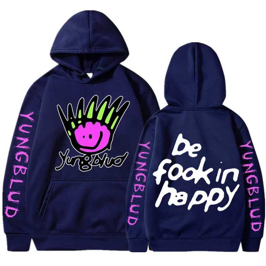 Hip Hop Rapper Yungblud Printing Harajuku Mens Hoodie Fashion Streetwear Unisex Hooded Sweatshirt Costumes Oversized Tracksuit X250125