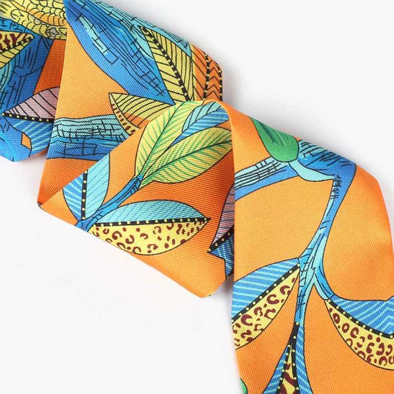 Horse Pattern New Arrival Print La Silk Feeling Riband Scarves Bags Scarf Small Ribbon Hair Band Bandeaus Clothing Match W250118