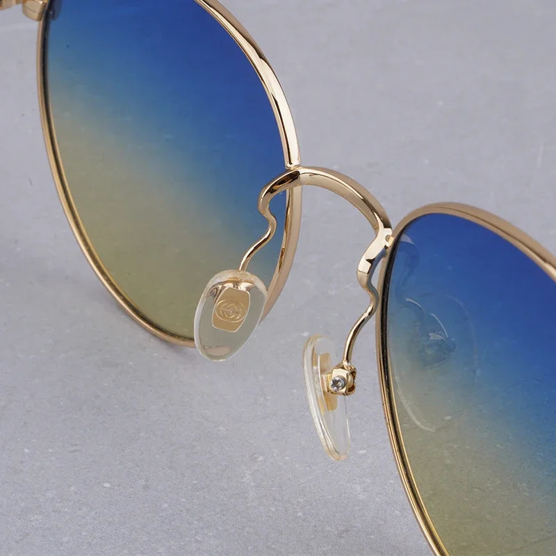 Round Tinted Sunglasses Spring Legs Oversize Sun Glasses Women Polarized Sunglasses Men Fashion Sunglasses Women 250121