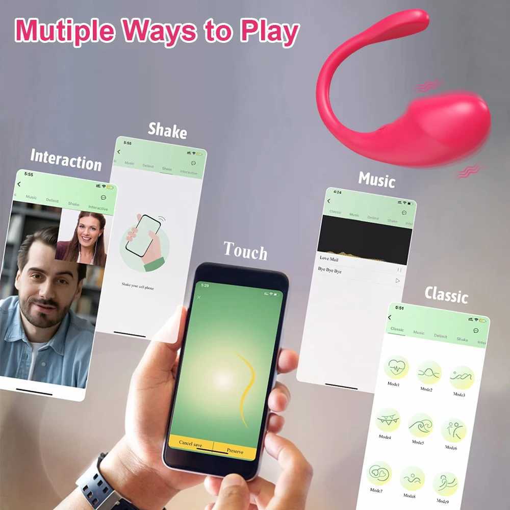 Wireless Bluetooth G Spot Dildo Vibrator for Women APP Remote Control Wear Vibrating Egg Clit Female Panties Sex Toys for Adults W250117