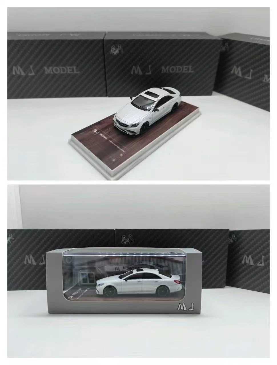 MJ 1 64 CLS63 Silver Devils Eye Sedan Edition Diecast Model Car C251106