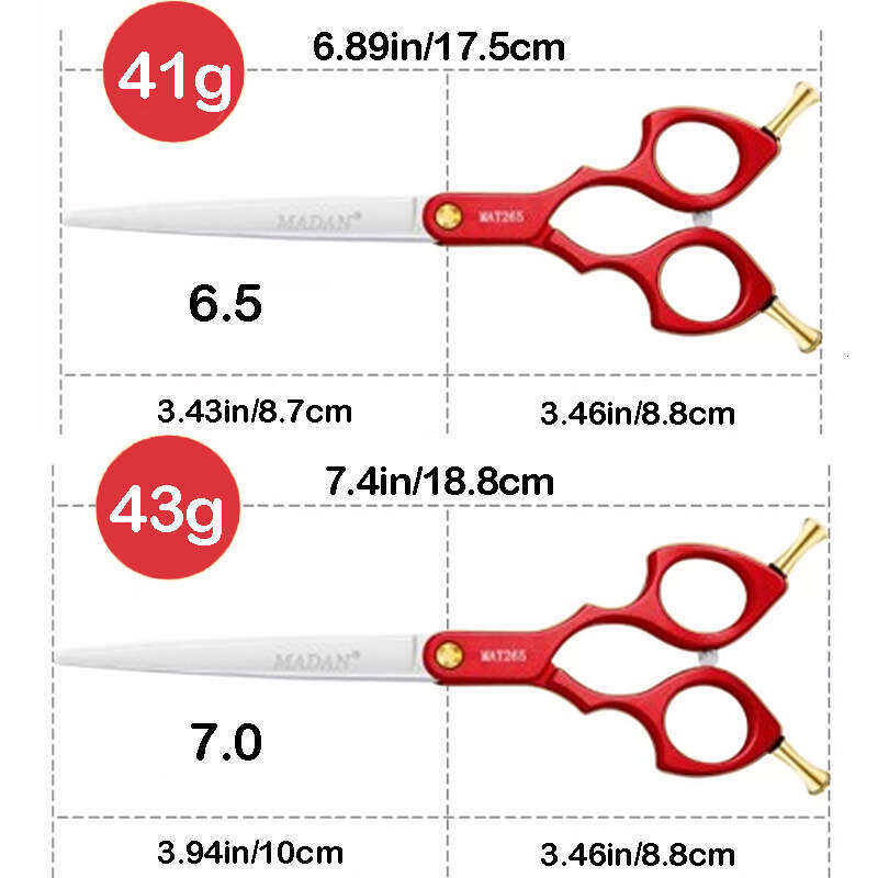 MADAN Advanced Pet Styling 38° Curved Shear, 6.5 inch