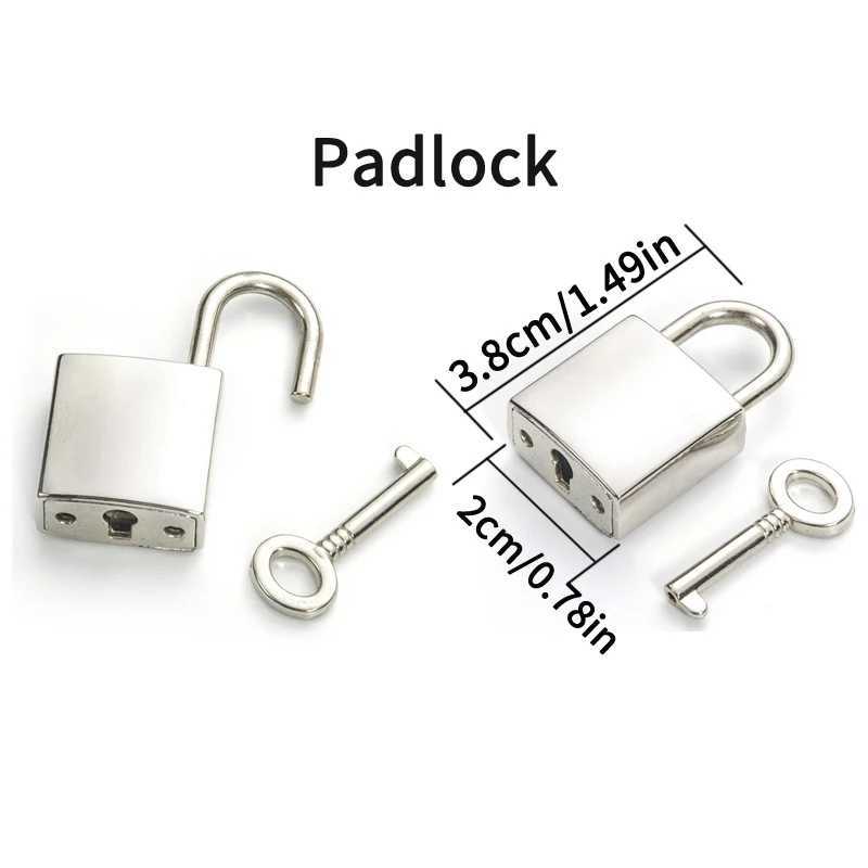 Vintage Chunky Thick Link Chain Necklace For Women Gold Color Padlock Couple Pendants On Neck Fashion Jewelry GiftsXJ250121