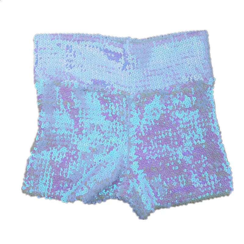 Festival Rave Outfit Shiny Sequins Women Shorts Hight Waist Sexy Clubwear Party Chic Fashion Pants Stage Performance Clothing 250122