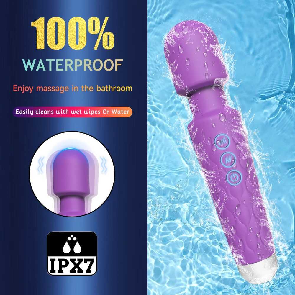 Powerful Vibrating AV Vibrator Magic Wand Clitoris Stimulator Sex Toys for Women G Spot Massager Adult Female Sex Erotic Product W250117