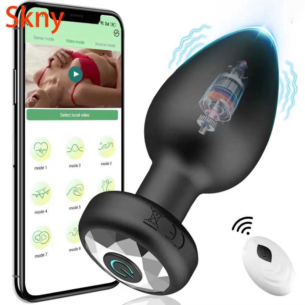 APP Wireless Control Anal Vibrator Butt Plug Men Prostate Massager Stimulator Female Masturbator Adult Sex Toys for Women Gay 18 W250117