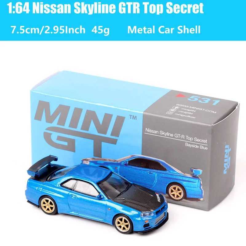 MiniGT 1/64 Scale Ford GT Nissan Skyline GTR Defender 110 RUF CTR Lancia Honda Civic Cadillac V Datsun Diecast Car Model Toy X250125